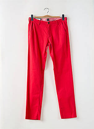 Pantalon chino tissage popeline taille normale rouge HUGO BOSS homme