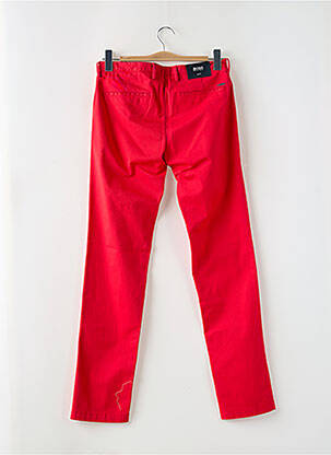 Pantalon chino tissage popeline taille normale rouge HUGO BOSS homme
