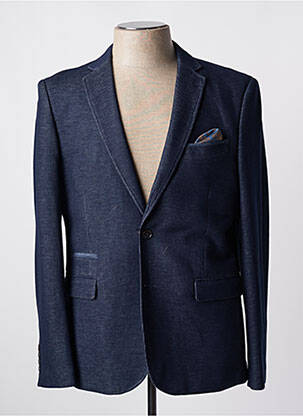 Blazer tissage chiné bleu TERRITOIRE D'HOMME homme