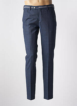 Pantalon slim tissage chiné taille normale bleu MONSIEUR HECTOR homme