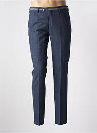 Pantalon slim tissage chiné taille normale bleu MONSIEUR HECTOR homme