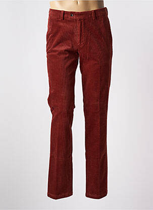 Pantalon chino stretch taille normale orange TERRITOIRE D'HOMME homme