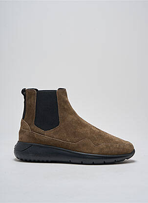 Bottines/boots fermeture elastique bout rond vert HOGAN homme