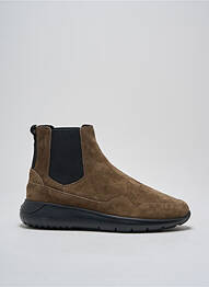 Bottines/boots fermeture elastique bout rond vert HOGAN homme