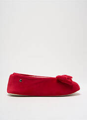 Chaussons/Pantoufles rouge ISOTONER pour femme seconde vue