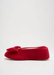 Chaussons/Pantoufles rouge ISOTONER pour femme seconde vue