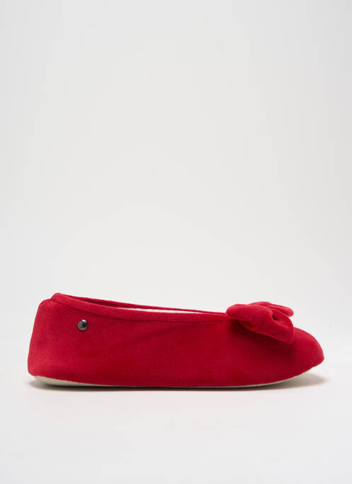 Chaussons/Pantoufles rouge ISOTONER pour femme