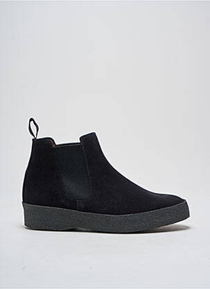 Bottines/boots fermeture elastique bout rond noir SANDERS homme