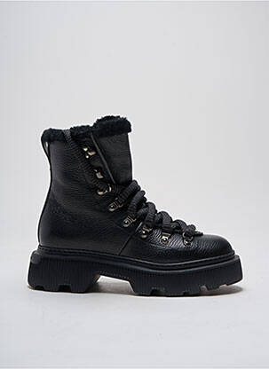 Bottines/boots fourrée talon de 4 à 6cm noir SANTONI femme
