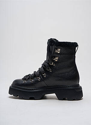 Bottines/boots fourrée talon de 4 à 6cm noir SANTONI femme
