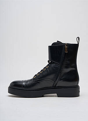 Bottines/boots matière lisse talon de 4 à 6cm noir SANTONI femme