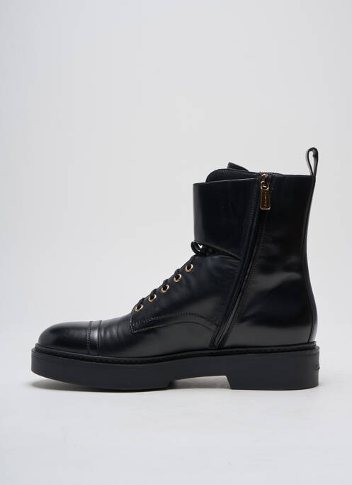 Bottines/boots matière lisse talon de 4 à 6cm noir SANTONI femme