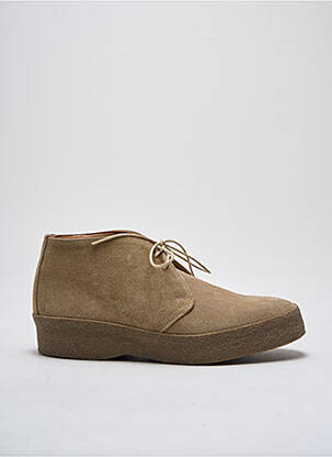 Bottines/boots nubuck talon plat jusqu'à 3cm beige SANDERS femme