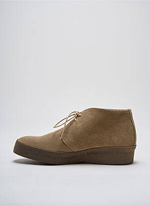 Bottines/boots nubuck talon plat jusqu'à 3cm beige SANDERS femme