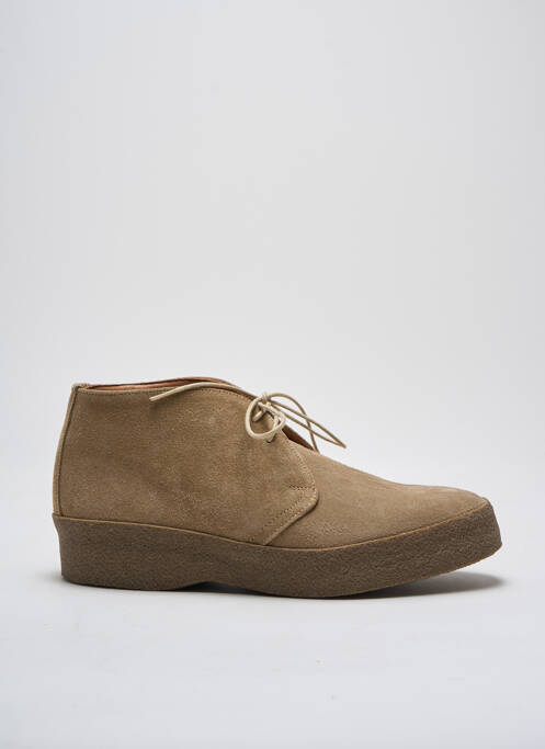 Bottines/boots nubuck talon plat jusqu'à 3cm beige SANDERS femme