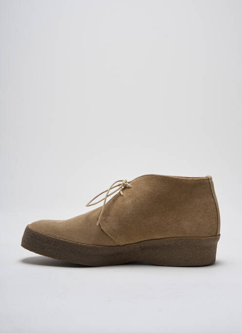 Bottines/boots nubuck talon plat jusqu'à 3cm beige SANDERS femme