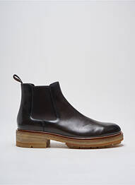 Bottines/boots matière lisse talon de 4 à 6cm marron SANTONI femme