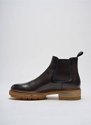 Bottines/boots matière lisse talon de 4 à 6cm marron SANTONI femme