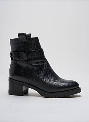Bottines/boots fourrée talon de 4 à 6cm noir SANTONI femme
