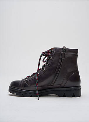 Bottines/boots matière lisse talon plat jusqu'à 3cm gris SANTONI femme