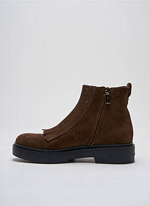 Bottines/boots nubuck talon de 4 à 6cm marron SANTONI femme