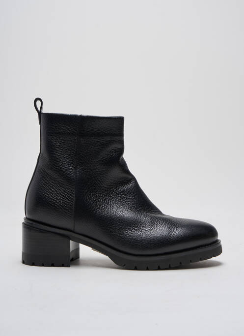 Bottines/boots fourrée talon de 4 à 6cm noir SANTONI femme