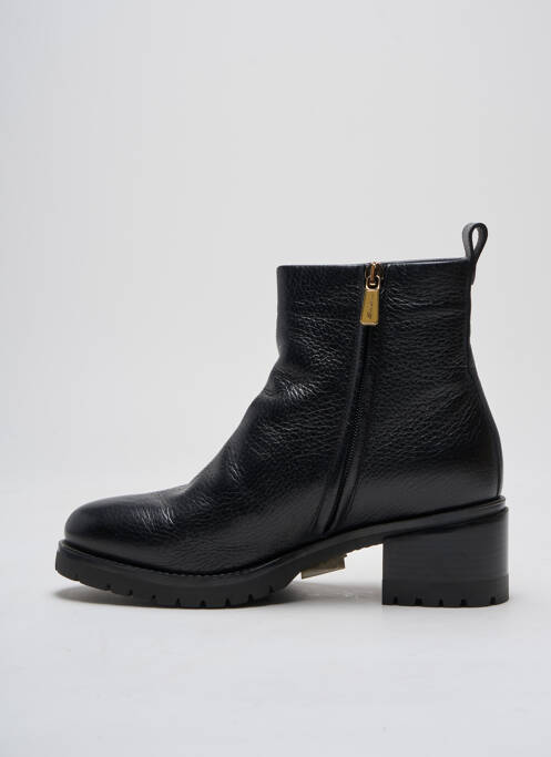 Bottines/boots fourrée talon de 4 à 6cm noir SANTONI femme