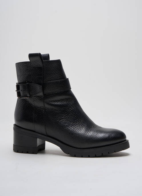 Bottines/boots fourrée talon de 4 à 6cm noir SANTONI femme