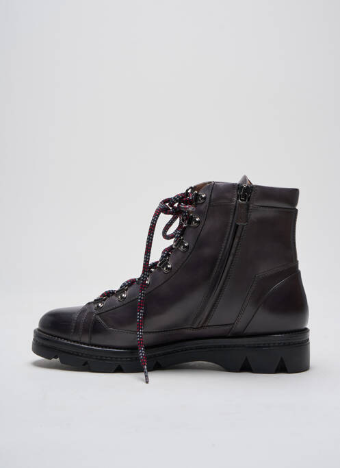 Bottines/boots matière lisse talon plat jusqu'à 3cm gris SANTONI femme