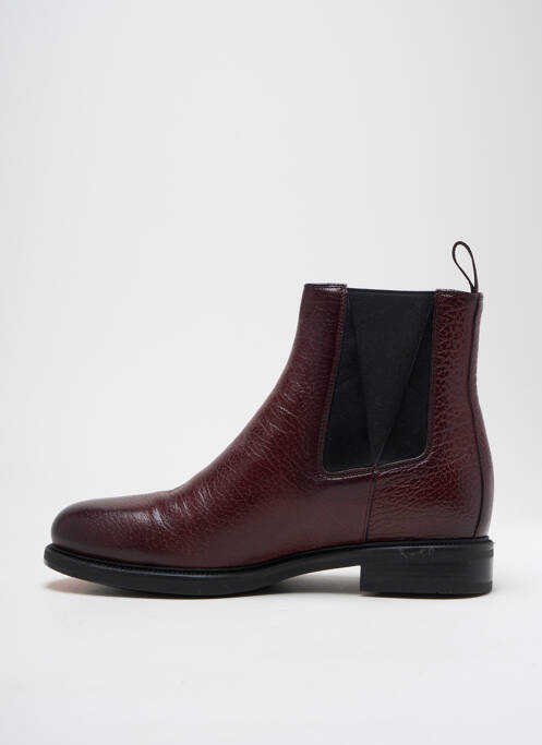 Bottines/boots matière lisse talon plat jusqu'à 3cm violet SANTONI femme