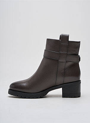 Bottines/boots fourrée talon de 4 à 6cm gris SANTONI femme