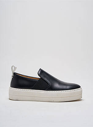 Slip ons matière lisse talon de 4 à 6cm noir BY MALENE BIRGER femme