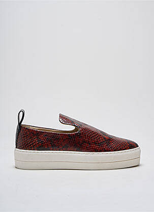 Mocassins tissage satiné talon de 4 à 6cm marron BY MALENE BIRGER femme