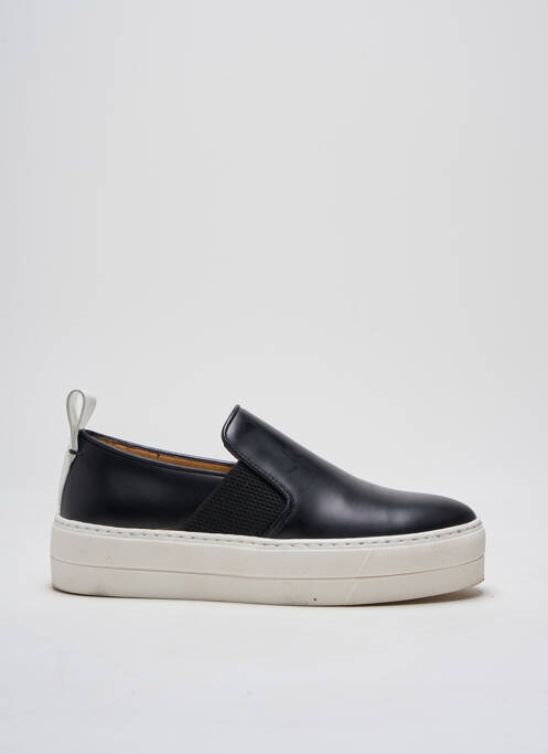 Slip ons matière lisse talon de 4 à 6cm noir BY MALENE BIRGER femme