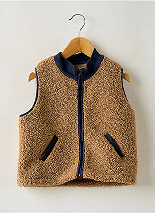 Gilet sans manche coupe droite beige FRANGIN FRANGINE garçon