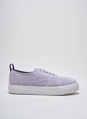 Baskets nubuck bout rond violet clair EYTYS homme