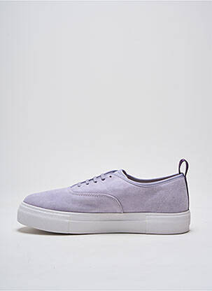 Baskets nubuck bout rond violet clair EYTYS homme