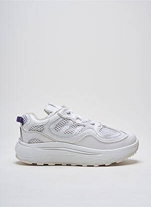 Baskets matière lisse bout rond blanc EYTYS homme