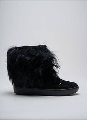 Bottines/boots fourrée talon plat jusqu'à 3cm noir MOON BOOT femme