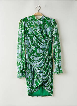 Robe courte manches longues manches longues vert ASOS femme