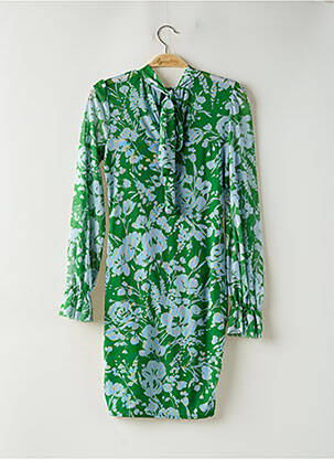 Robe courte manches longues manches longues vert ASOS femme