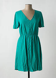 Robe mi-longue manches courtes manches courtes vert VILA femme