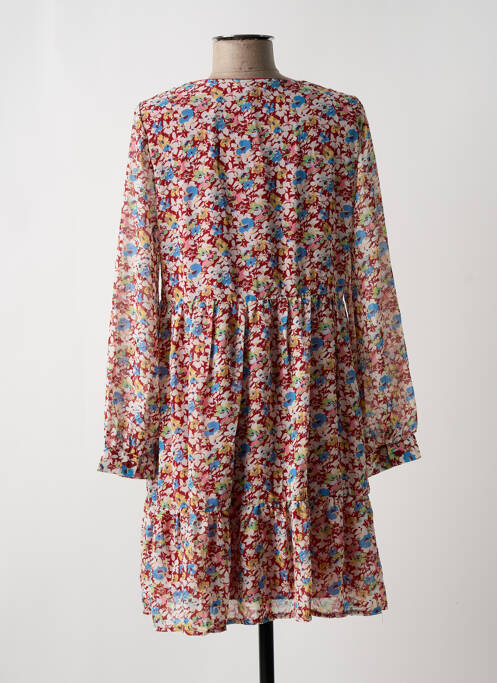 Robe courte rouge LILIE ROSE pour femme