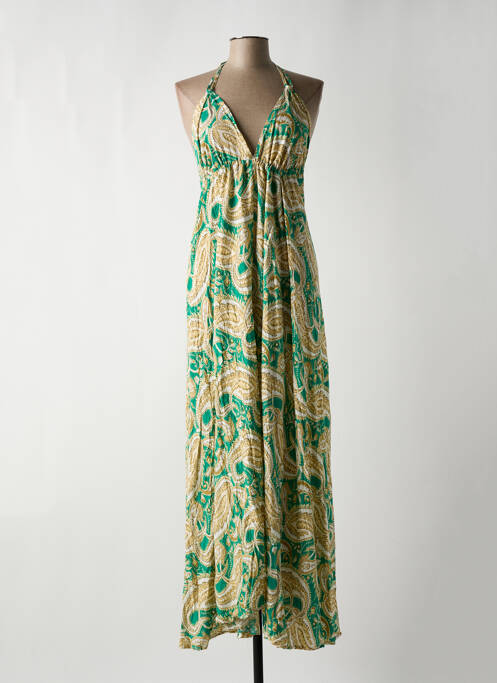 Robe longue vert C'FLO pour femme