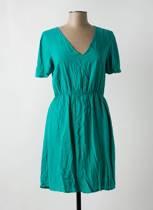 Robe mi-longue vert VILA pour femme