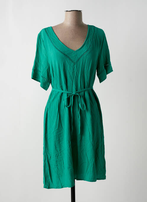 Robe mi-longue vert VILA pour femme