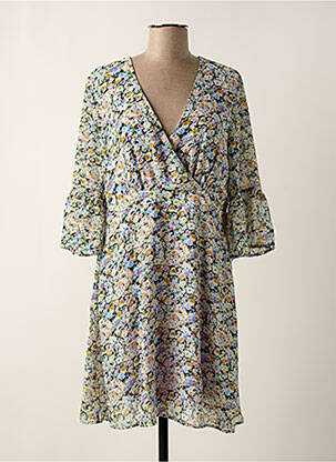 Robe mi-longue coupe fluide manches longues violet VILA femme