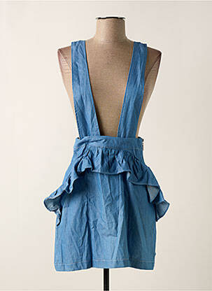 Jupe courte taille normale bleu clair VAN DER ROCK femme