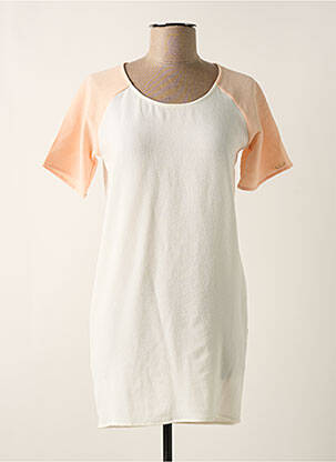 Robe courte manches courtes manches courtes rose COQUELICOT femme