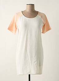 Robe courte manches courtes manches courtes rose COQUELICOT femme